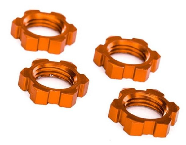 TRX7758T Radmuttern 1:8 12x1,25 TRX orange 4 Stück